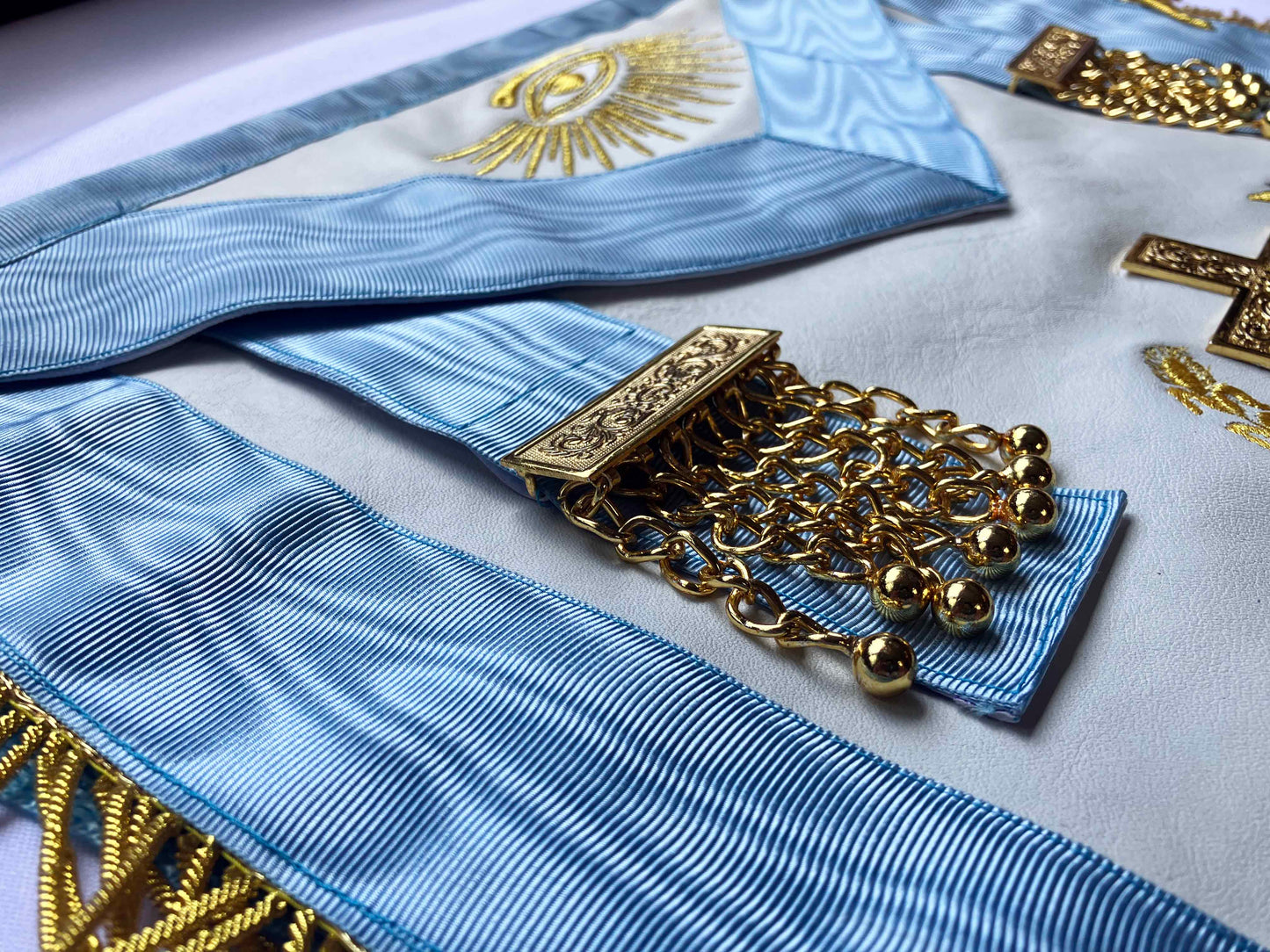 Mandil Past Master Masón Gran Logia Unida Mexicana