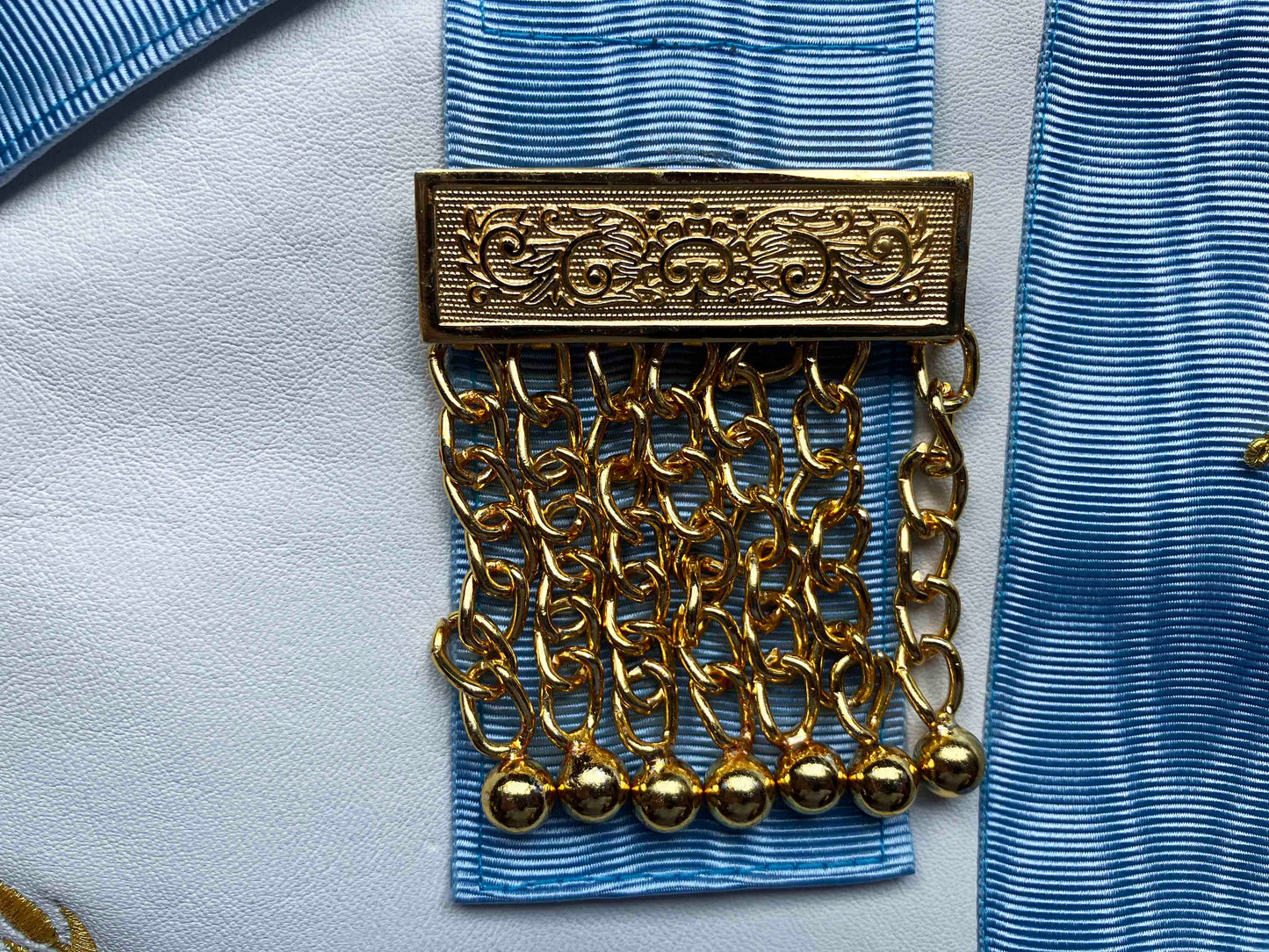 Mandil Past Master Masón Gran Logia Unida Mexicana