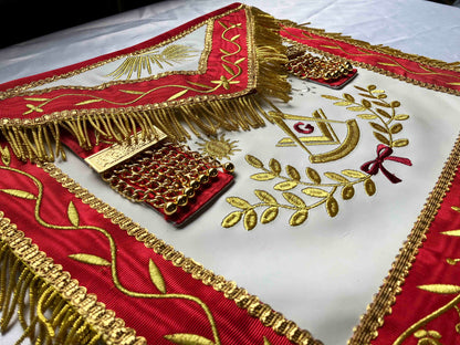 Mandil Past Master Rito Escocés Antiguo Y Aceptado